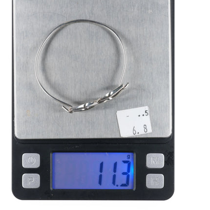 6.75" Astri Holthe Norwegian Modernist sterling silver bangle bracelet - Estate Fresh Austin