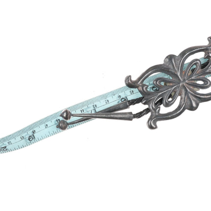 c1960 c-31 Navajo cast ketoh design sterling silver bolo tie - Estate Fresh Austin