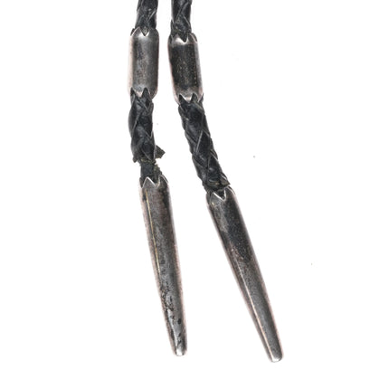 Phil Pvo Kiowa 14k gold/sterling silver bolo tie with elk - Estate Fresh Austin