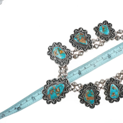 Vintage Navajo sterling silver Necklace, earrings, 6.5" Cuff bracelet sz8.5 Ring - Estate Fresh Austin