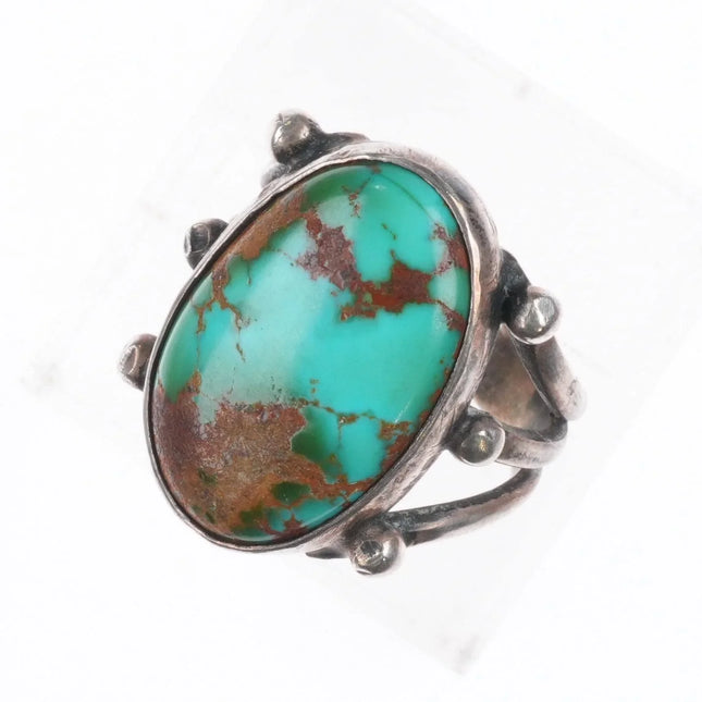 sz5.25 20's-30's Vintage/antique Navajo sterling silver Royston turquoise  ring