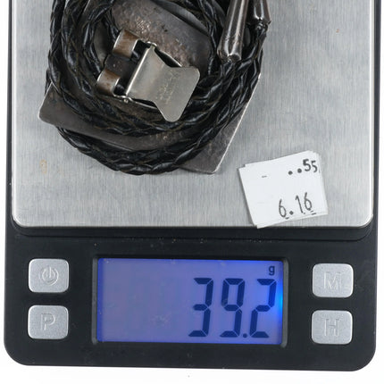 c1970 Isabelle Simplicio Zuni sterling silver, turquoise, horse inlay bolo tie - Estate Fresh Austin