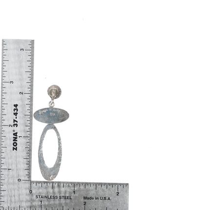 Lorenzo Shirley Navajo tufa cast sterling silver turquoise inlaid earrings