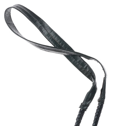 Huge John Delvin Navajo sterling silver bolo tie w/huge turquoise