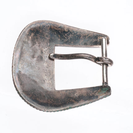 40's-50's Vintage Zuni sterling silver multi-stone inlay ranger belt buckle set