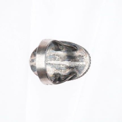 sz7.5 Vintage Waterweb turquoise Navajo sterling silver ring mid century