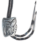 Large Vintage Hopi or Navajo  sterling silver eagle dancer kachina bolo tie