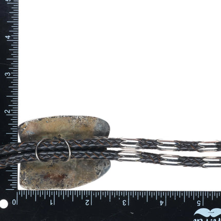 Large Vintage Hopi or Navajo  sterling silver eagle dancer kachina bolo tie