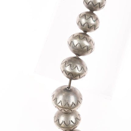 Amazing Vintage Hand Stamped Navajo pearl beaded necklace - Estate Fresh Austin