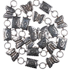 Vintage Fred Harvey Era Sterling silver butterfly stamped concho belt/hatband