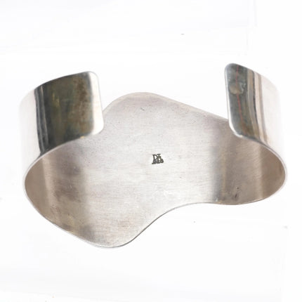 6.8" Retro Desert Rose Trading Sterling silver Baroque pearl cuff bracelet - Estate Fresh Austin