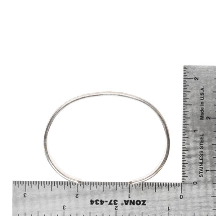 6.2" Bruce Morgan Navajo sterling silver 14k gold/sterling silver cuff bracelet - Estate Fresh Austin