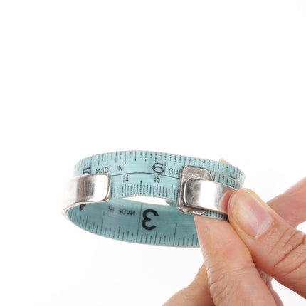 6.2" Bruce Morgan Navajo sterling silver 14k gold/sterling silver cuff bracelet - Estate Fresh Austin