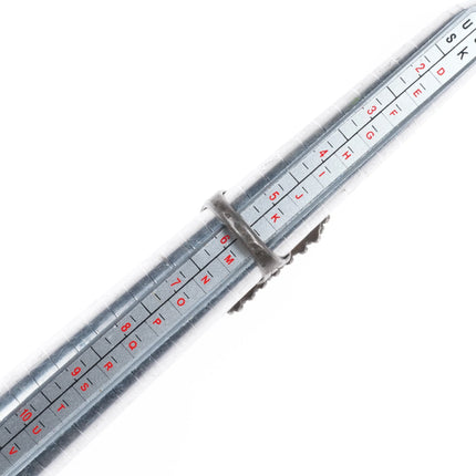 sz6 40's-50's Zuni sterling silver snake eye, needlepoint turquoise long ring