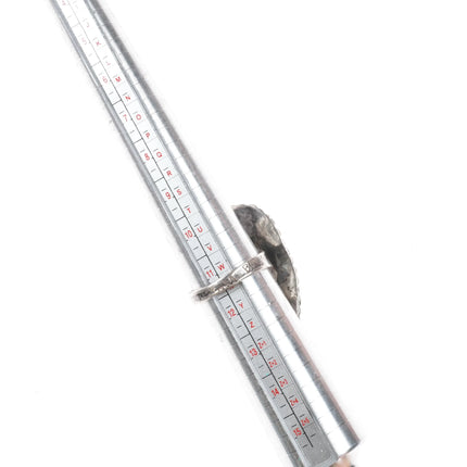 sz11.5 Large Vintage BM Native American sterling silver turquoise ring