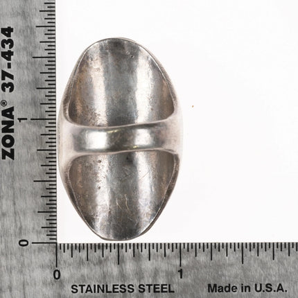 sz10.5 Huge Zuni Simplicio family sterling silver, turquoise, coral ring