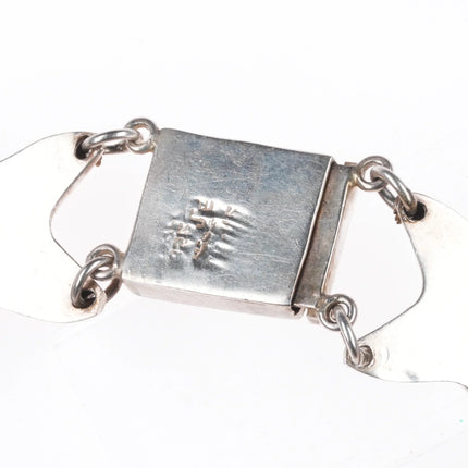 6.5" & 16.25" Retro Mexican sterling silver X's Necklace/bracelet set