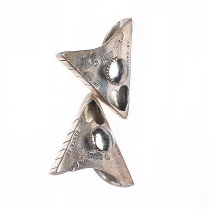 Douglas Magnus for Lucchese Sterling silver One Thousand Santa Fean Collar tips