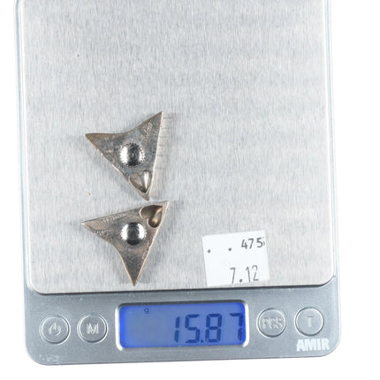 Douglas Magnus for Lucchese Sterling silver One Thousand Santa Fean Collar tips