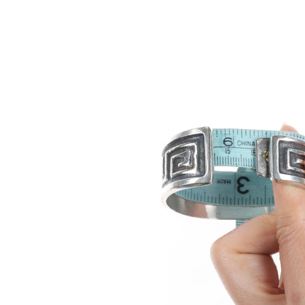 6.25" Wilson Begay Navajo high grade turquoise sterling silver cuff bracelet