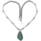 Mary Marie Yazzie Lincoln Navajo sterling silver high grade turquoise necklace