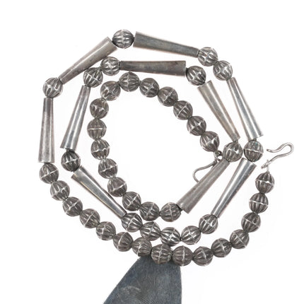 Mary Marie Yazzie Lincoln Navajo sterling silver high grade turquoise necklace