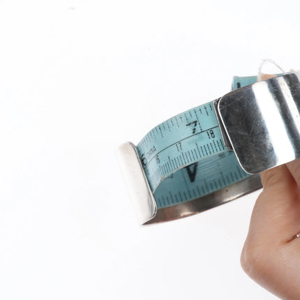 7.2" Vintage Ohmsatte Zuni sterling silver Apache Ghan dancer cuff bracelet