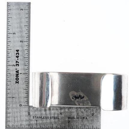 7.2" Vintage Ohmsatte Zuni sterling silver Apache Ghan dancer cuff bracelet