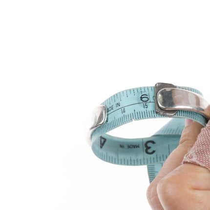 6" Orville Tsinnie Navajo turquoise cuff bracelet sterling silver modernist