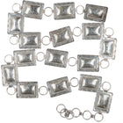 Benson Yazzie Navajo stamped Sterling silver square link concho belt