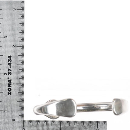6" Orville Tsinnie Navajo sterling silver agatized petrified wood cuff bracelet