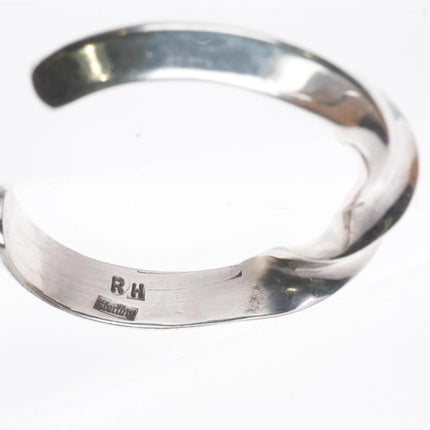 6" Randy Hoskie Navajo twisted sterling silver carinated cuff bracelet