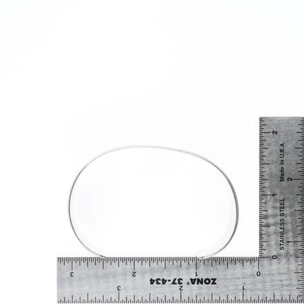 6.75" Vintage Navajo 3 ring sterling silver stacker cuff bracelet