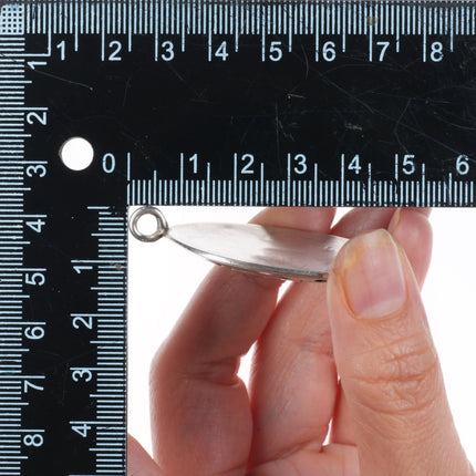 Troy Hoyungwa Hopi Overlay pendant sterling silver Kokopelli flute player