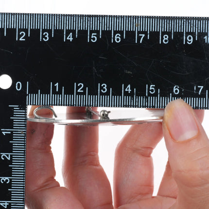 Large Vintage Hopi-Hopicrafts Overlay hunter pendant sterling silver