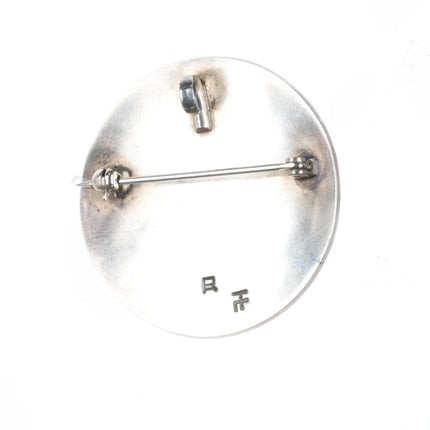 Ramon Albert Jr Dalangyawma Hopi Overlay Kokopelli pendant/pin sterling silver