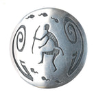 Large Vintage Hopi-Hopicrafts Overlay hunter pendant sterling silver