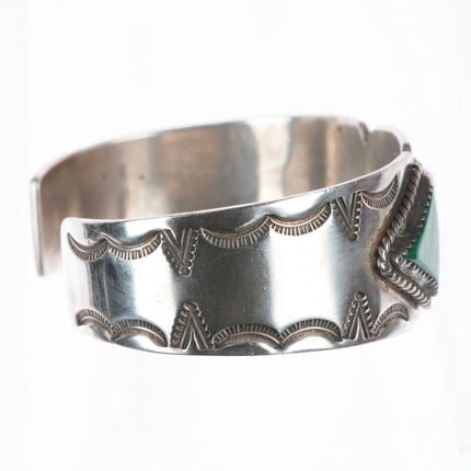 7" Alice McShirley Navajo sterling silver spiny oyster cuff bracelet