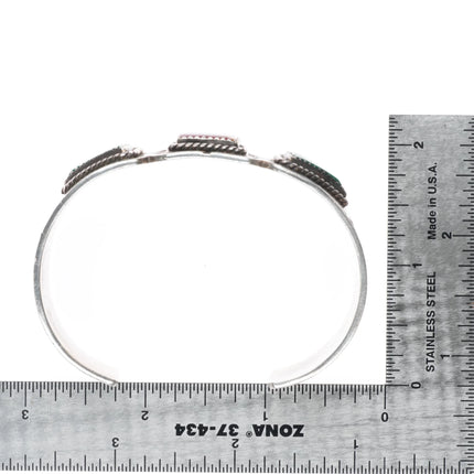 7" Alice McShirley Navajo sterling silver spiny oyster cuff bracelet