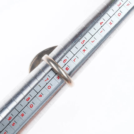 sz6.5 Mike Begay Navajo sterling silver boulder turquoise ring size 6.5