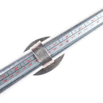 sz8.5 Roger Francisco Navajo sterling silver black web spiderweb turquoise ring