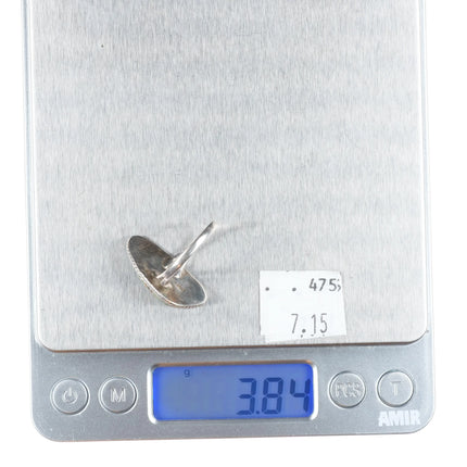 sz8.5 c1950's green Cerrillos turquoise Navajo sterling silver ring size 8.5