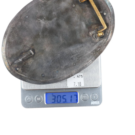 Huge Pepe Rochon Nomad Sons of Confederacy sterling silver biker belt buckle