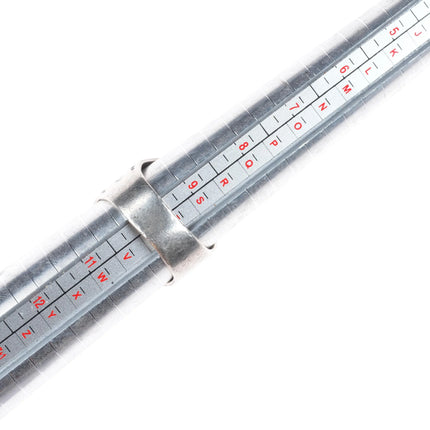 sz10 c1940's Navajo hand stamped Fred Harvey Dog ring sterling silver size 10