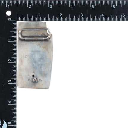 Frances Holmes Boothby modernist sterling silver abstract belt buckle