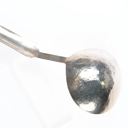 Vintage Hand carved sterling silver Haida hammered serving spoon ladle