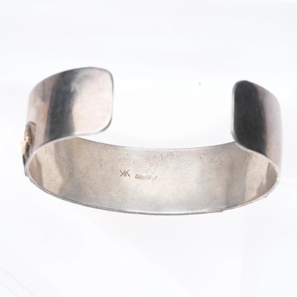 6.5" Jacob Kahe Navajo Cuff bracelet size 7.5 ring sterling silver storyteller