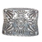 Big Jack Adakai Navajo Intricately stamped/repousse sterling silver belt buckle