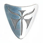 50's-60's George Kee Navajo White Hogan Shop Modernist sterling silver pendant
