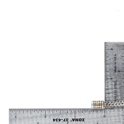 8" John Hardy sterling silver 18k gold two-tone wheat chain bracelet